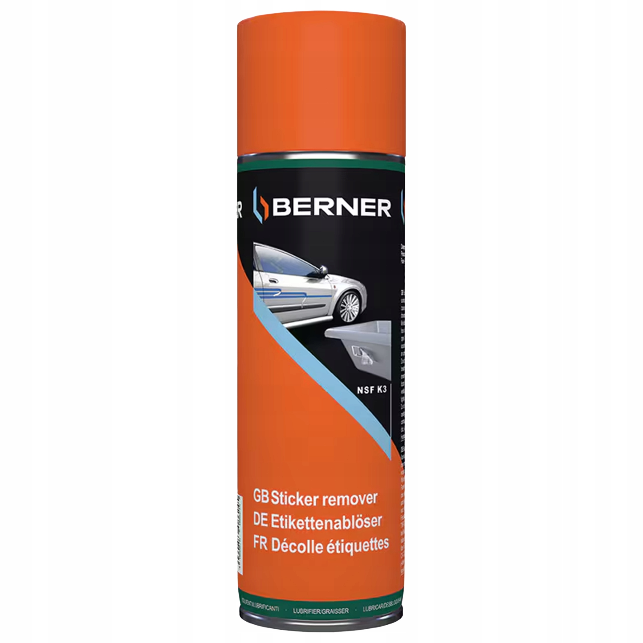 Płyn do Usuwania Naklejek Preparat Środek Berner 500ml rozpuszcza klej