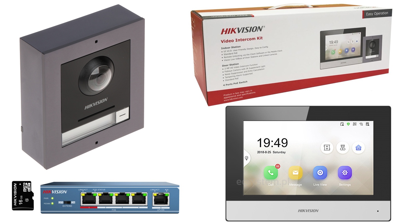 Zestaw Wideomofonowy Hikvision DS-KIS602