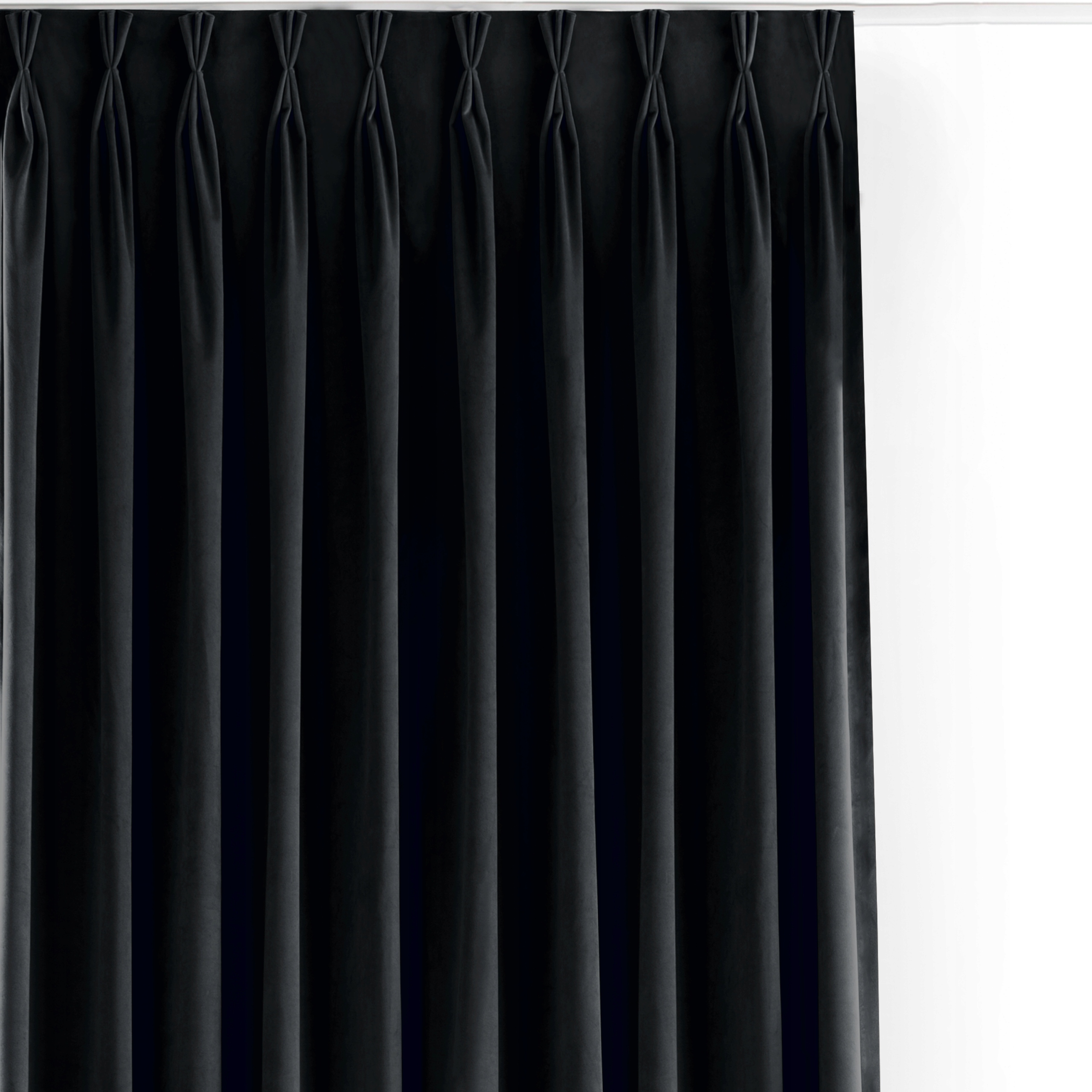 Filumi Záves velvet velúr Flexy 9,5 cm Čierny 400x270