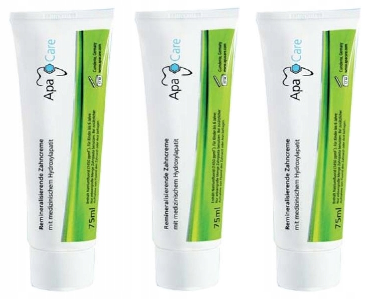 

Pasta na nadwrażliwość zębów ApaCare Zahncreme x3