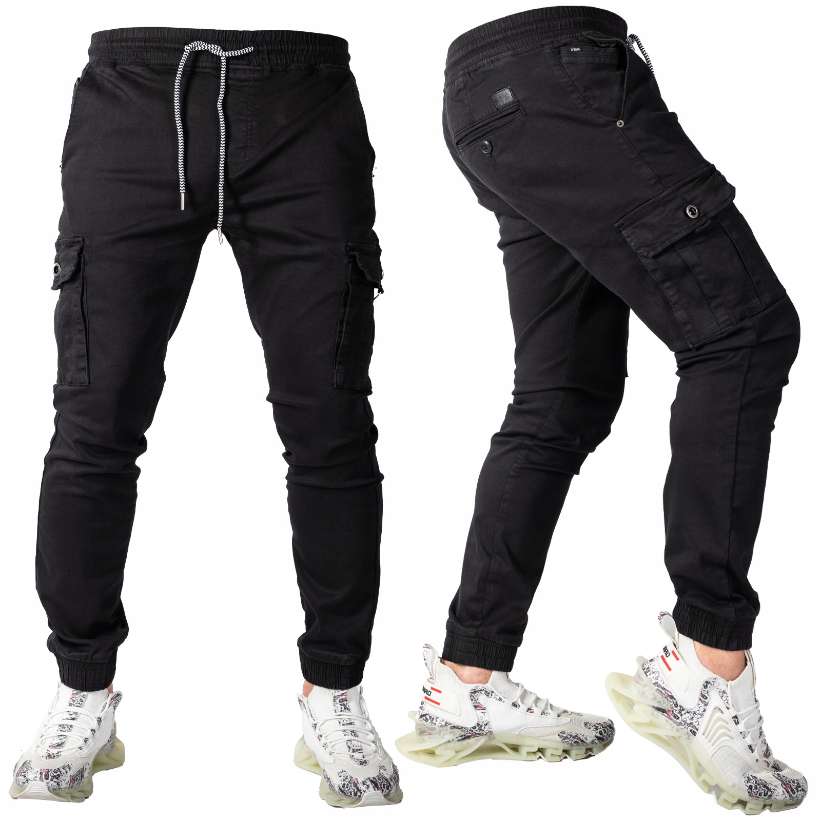 Pánské kalhoty Joggery kapsáče Černé Joster vel.33