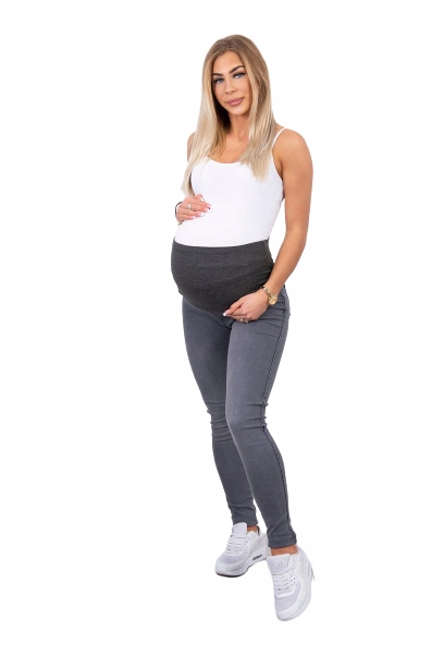 

Spodnie Ciążowe Jeans Szary Jeans slim Roz 46 XL