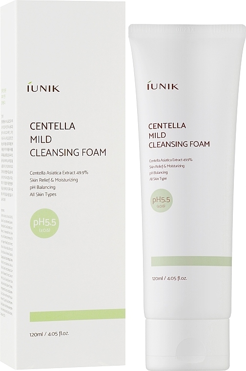 Iunik Centella mild cleansing foam 120 ml