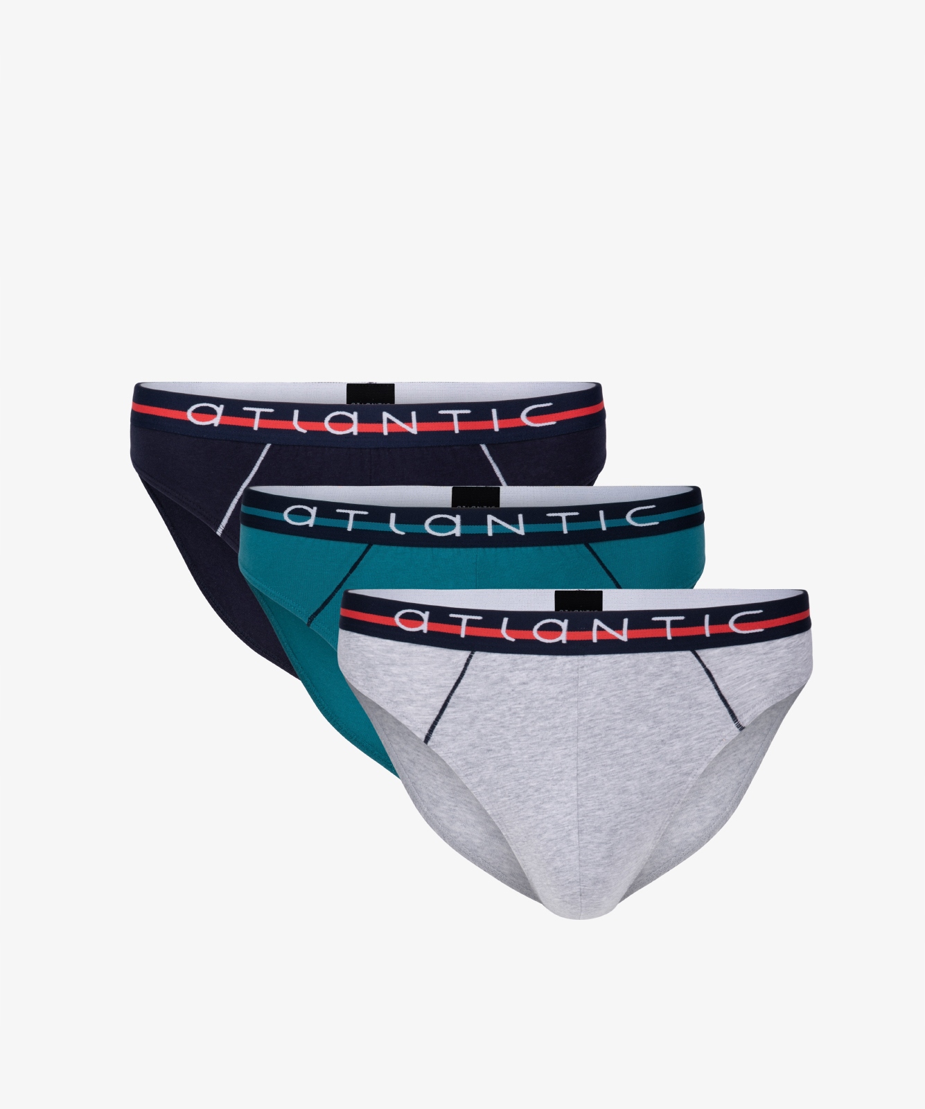 

3-PACK Solid Slipy męskie Atlantic 3MP-083 r. L