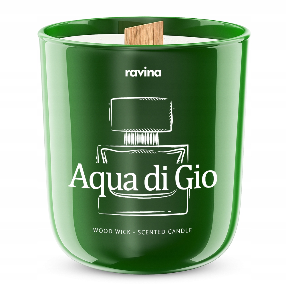 

Aqua di Gio Świeca sojowa z drewnianym knotem
