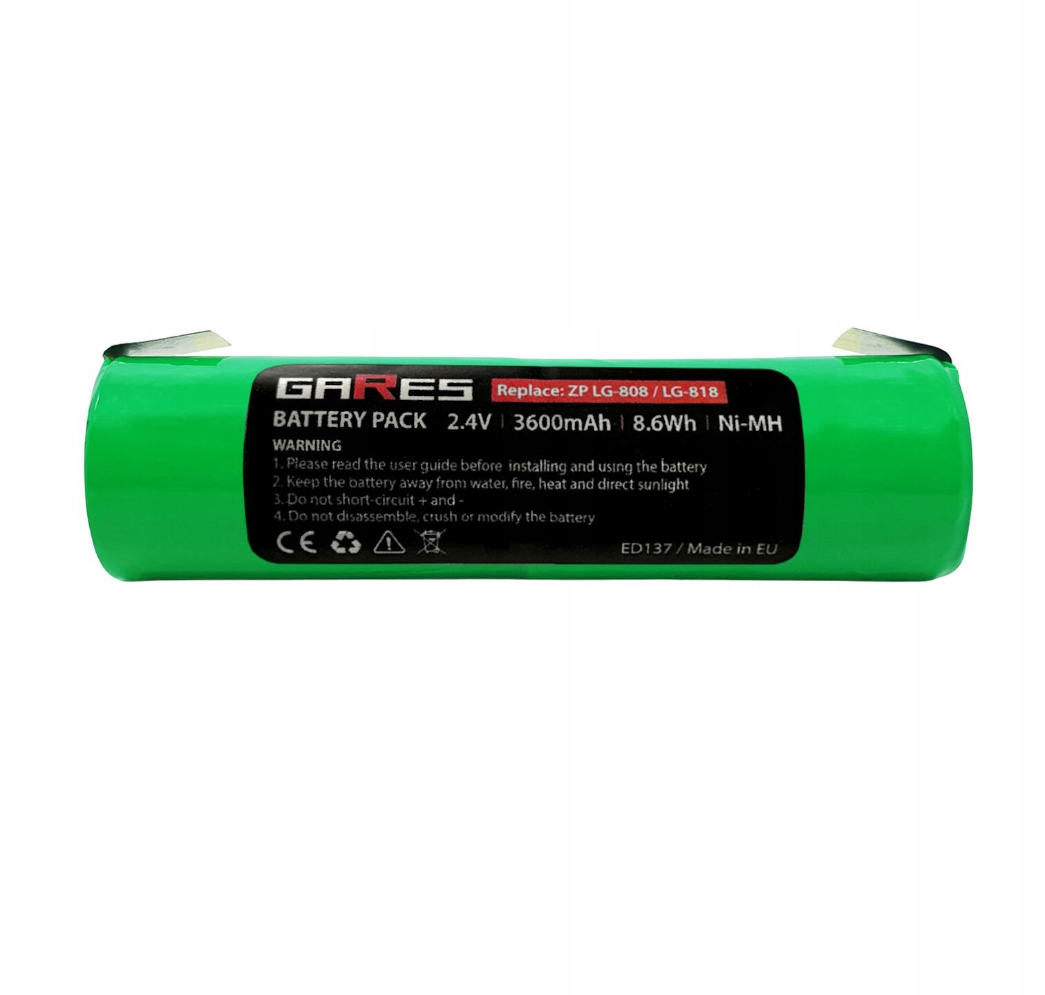 Akumulátor Baterie pro masážní přístroj Zepter LG808 2,4V 3,6Ah