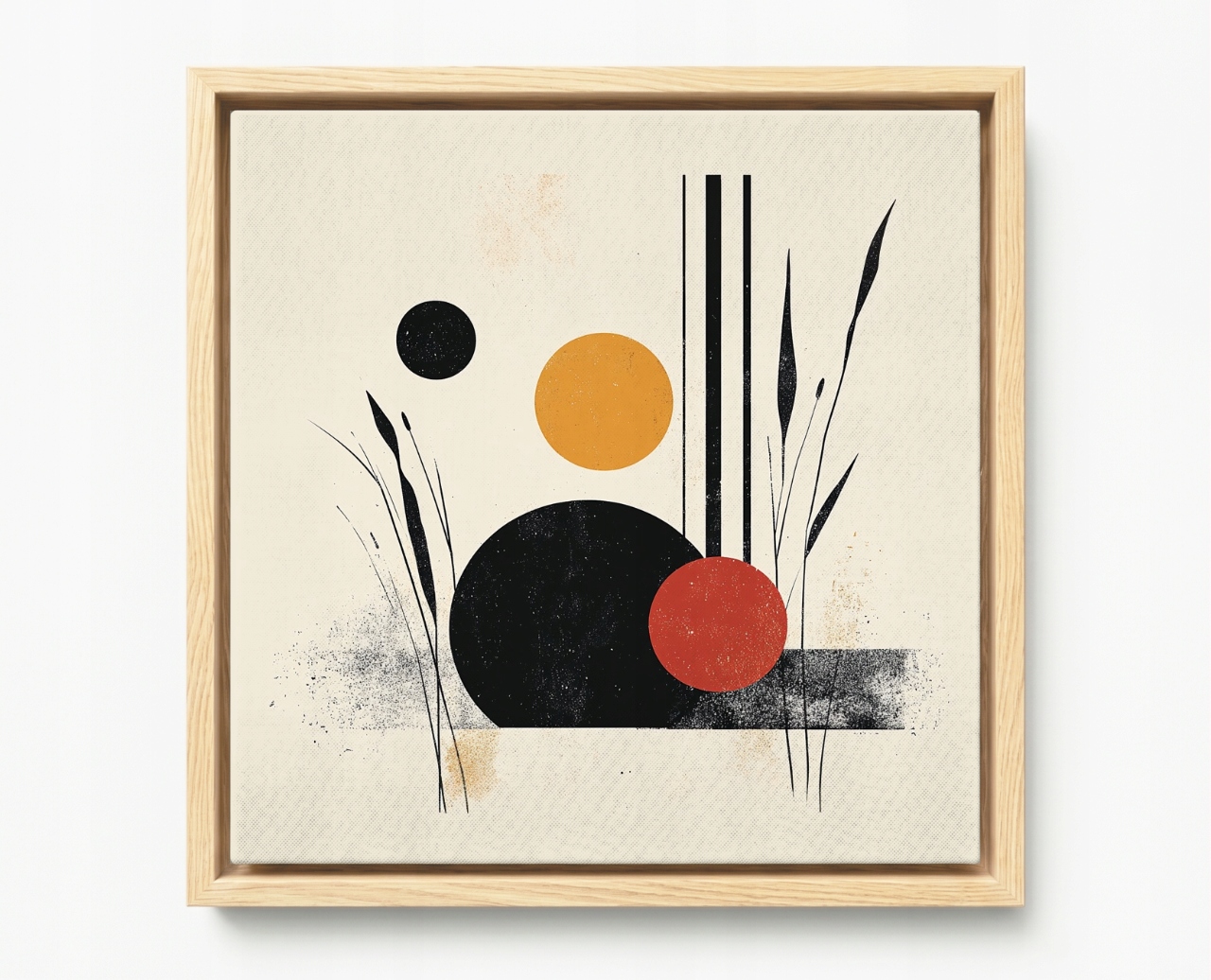 Obraz Rám American Box Grafika Geometria Bauhaus Wabi-sabi Kolo 60x60