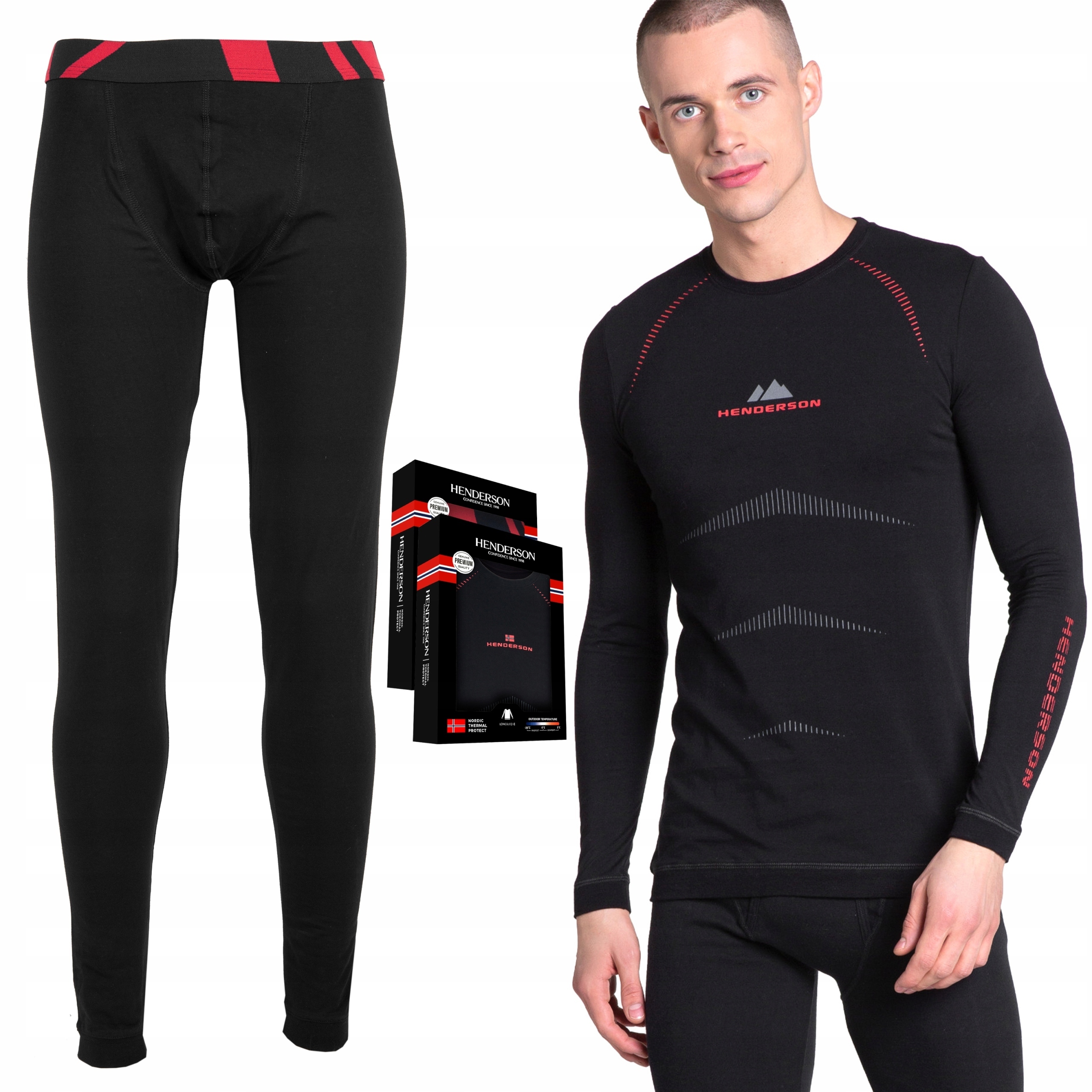 Henderson Nordic pánské Termoaktivní Spodní Prádlo komplet s dlouhým rukávem XXL