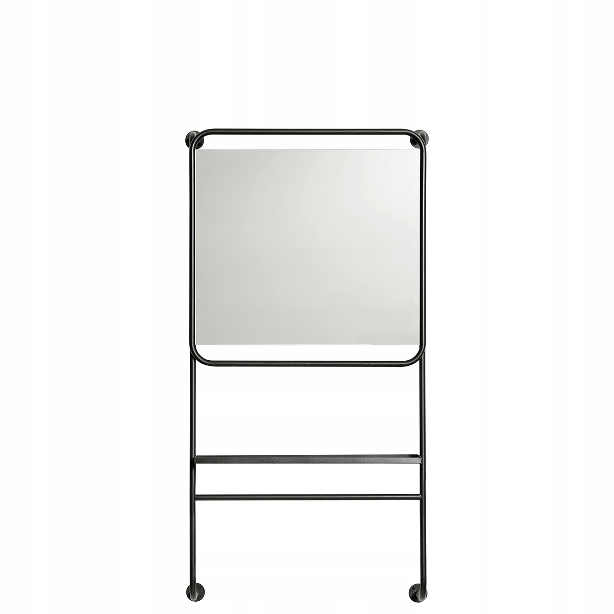 Muubs Copenhagen Nástenné zrkadlo s poličkou čierne