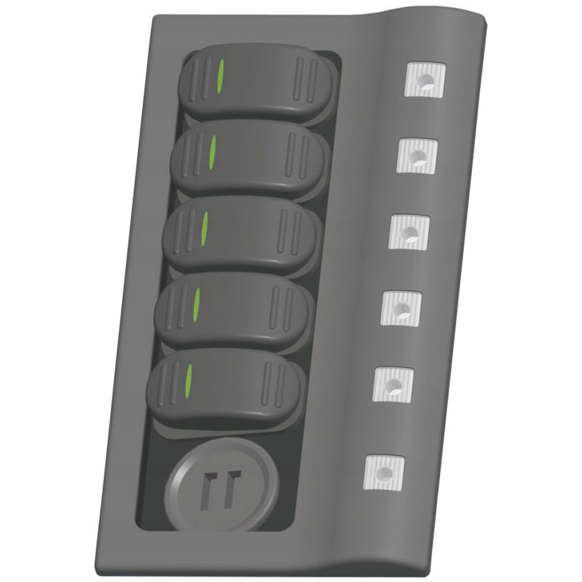 Panel Elektryczny Rozdzielnia Jachtowa 5 Obw Usb