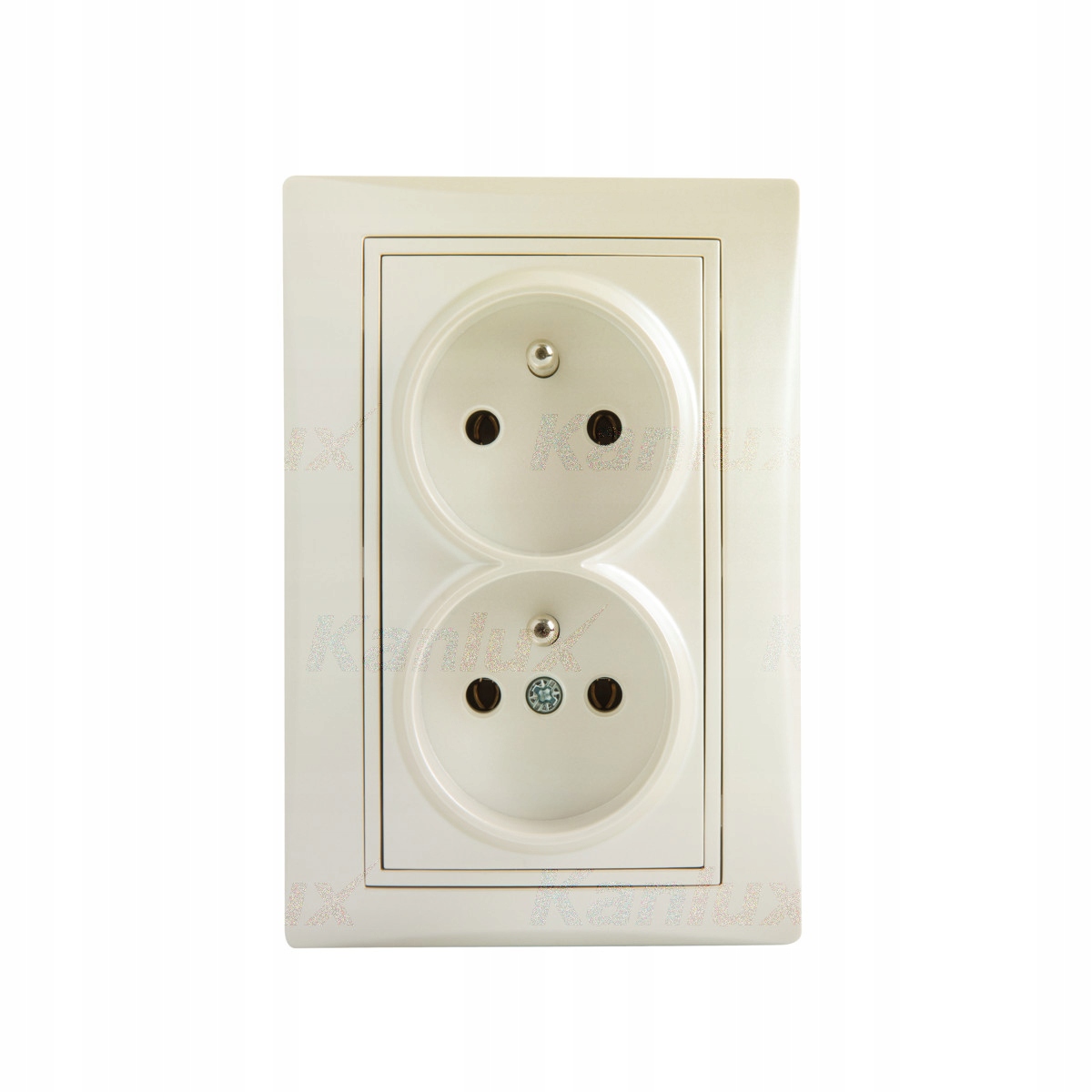 

Gniazdo zasilające podwójne francuskie Domo Kanlux