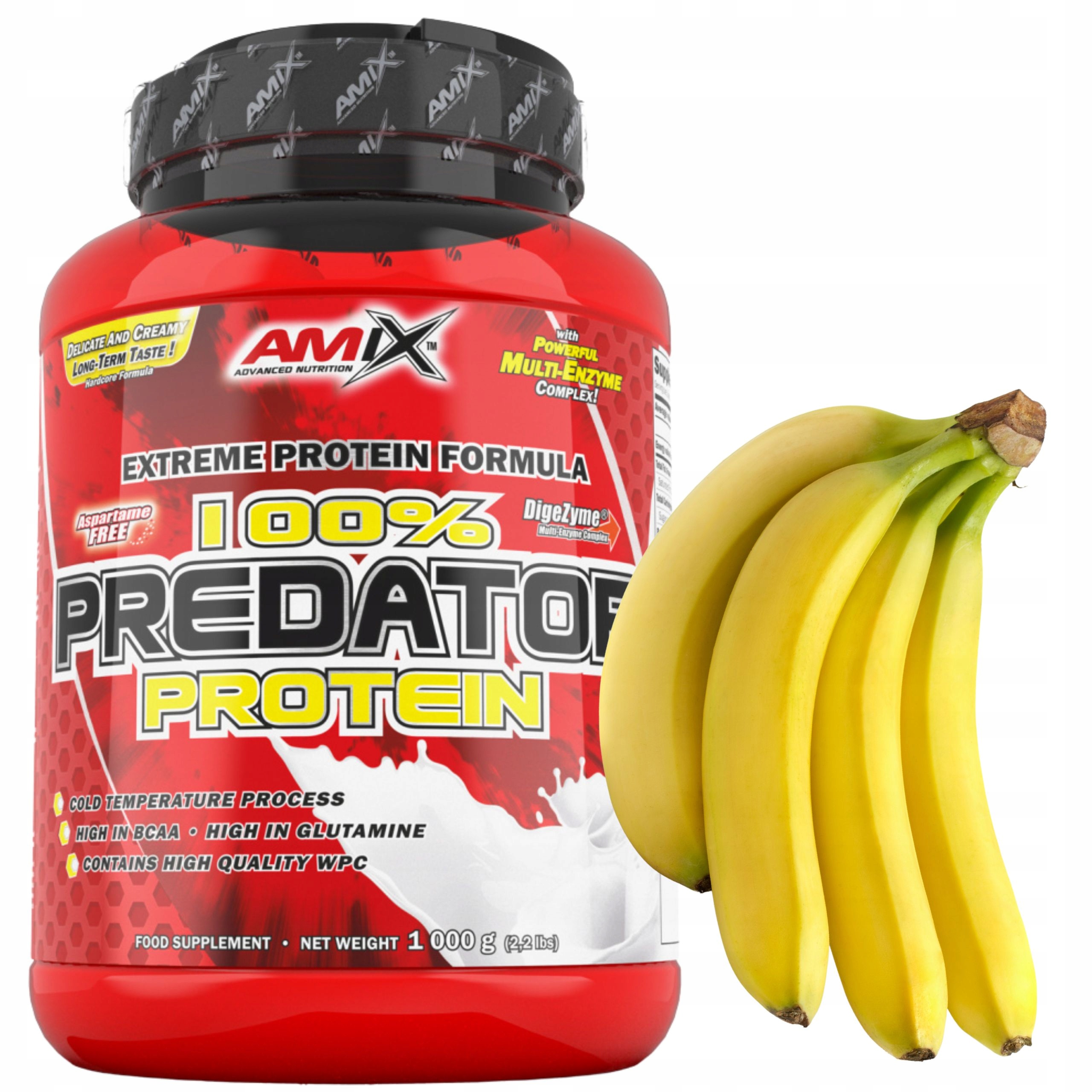 Bílkoviny Protein Trávicí Enzymy glutamin Banán Whey Protein 1 kg