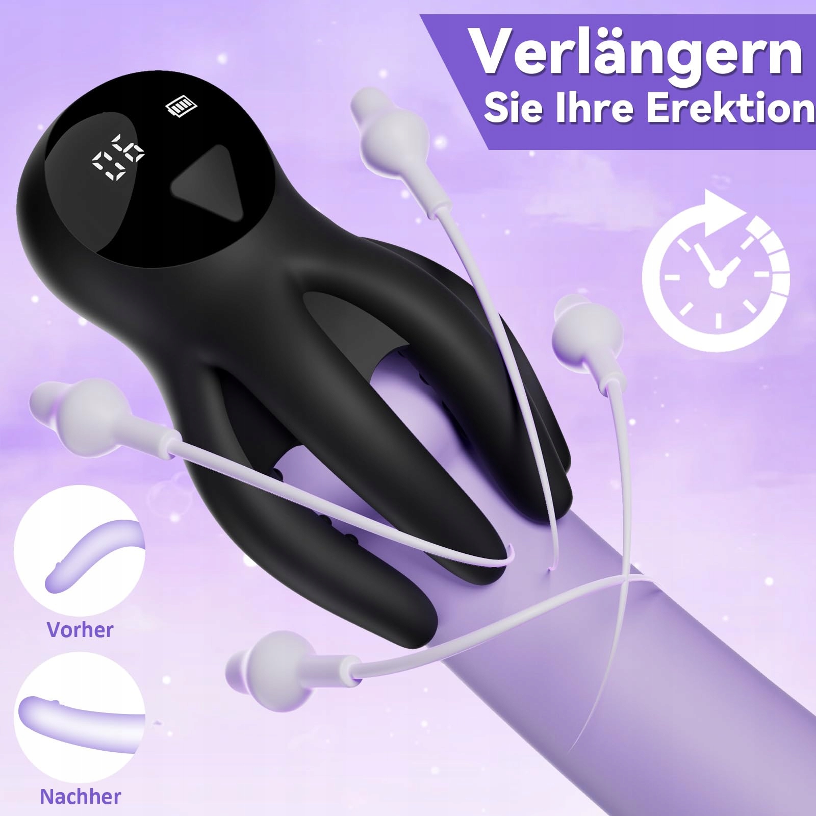 ELECTRIC MASTURBATOR Dla Mężczyzn Z 10 Trybami Wibracji Stymulacja Penisa — miniatura 4