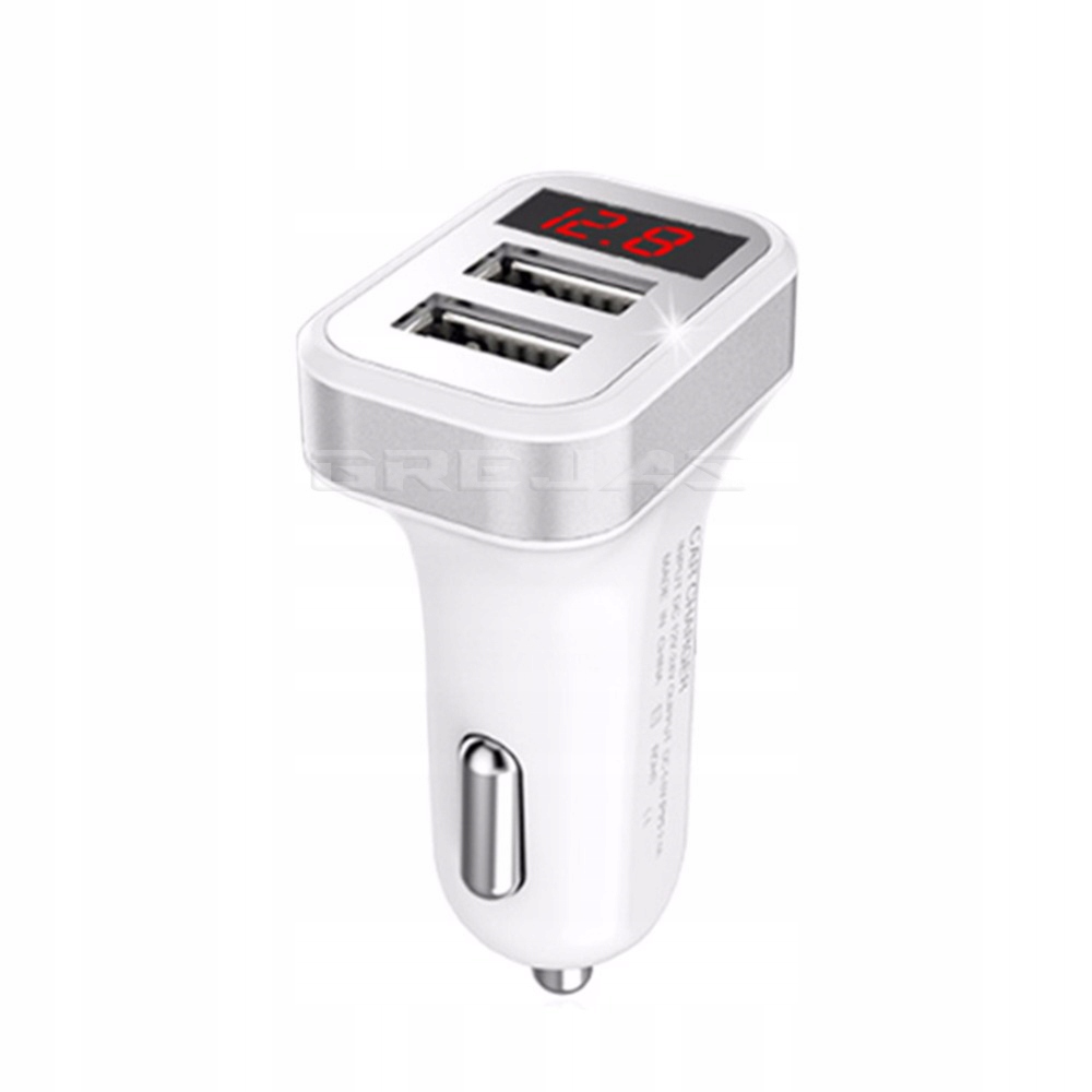 

Ładowarka Samochodowa 2xUSB 3.1A Miernik Napięcia