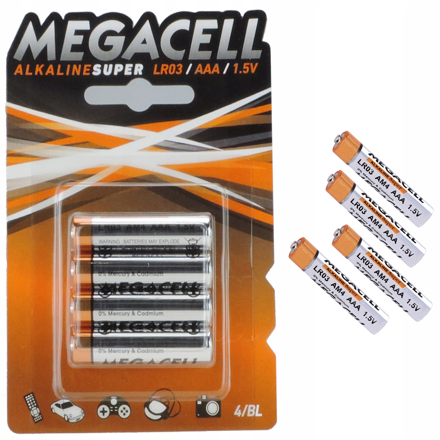 

Baterie Alkaiczne 4 Szt Megacell LR03 Aaa 1,5V