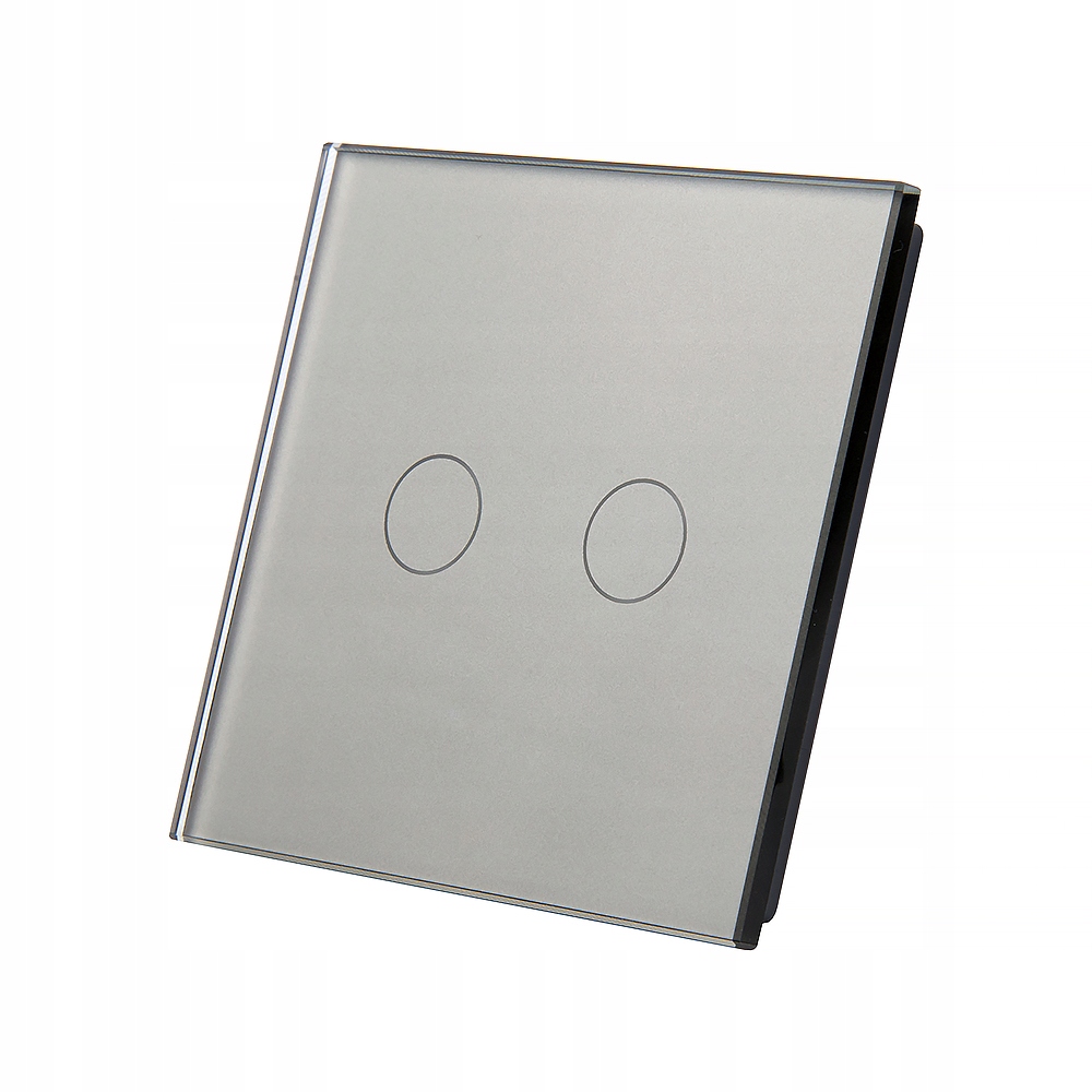 LIVOLO PANEL SZKLANY WŁĄCZNIKA DOT. PODWÓJNEGO S Kolor szary