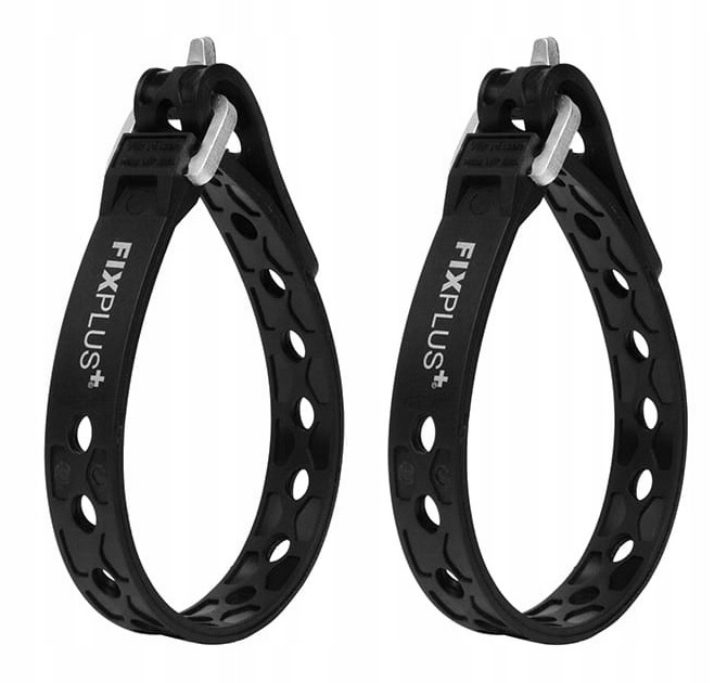 FixPlus 23cm pasek mocujący szer 1,2cm 2pak CZARNY