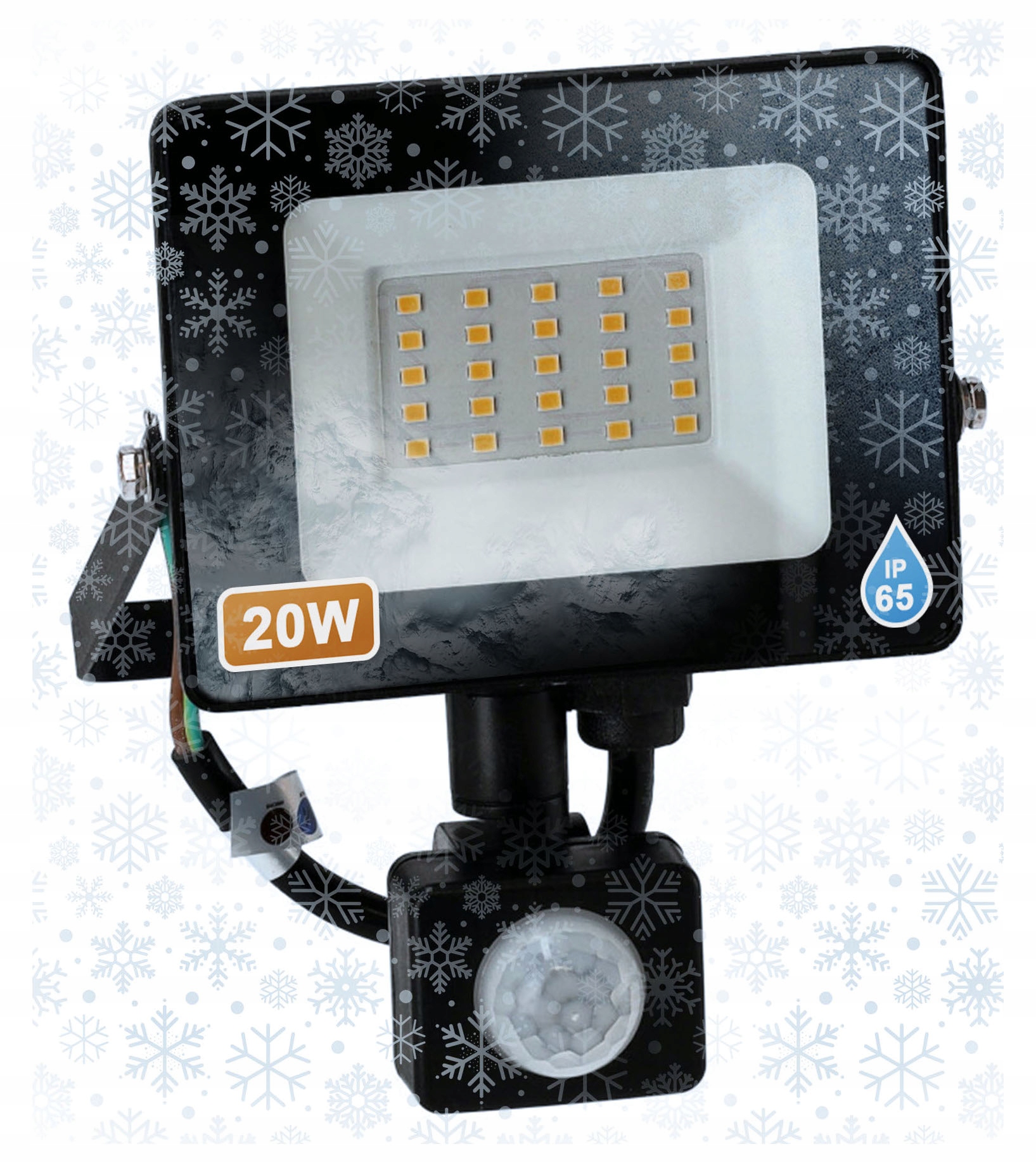

Halogen Led z Czujnikiem Ruchu 20W 1700LM Na Zimę