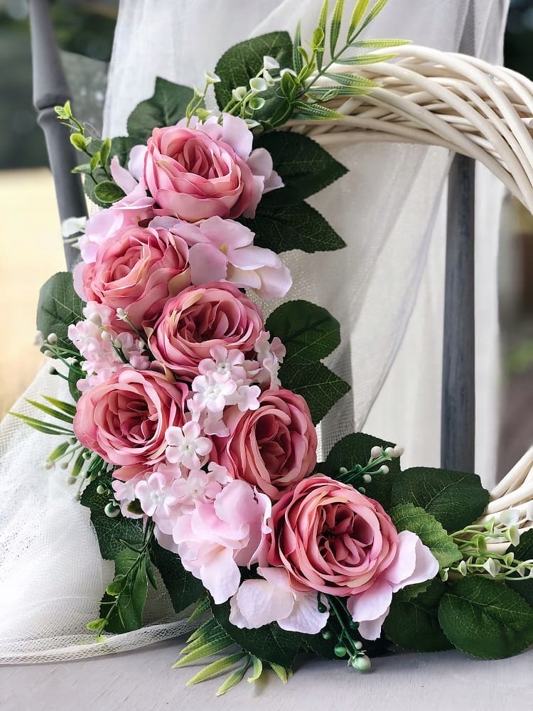 WIANEK KWIATOWY WIKLINOWY STROIK DEKORACJA DRZWI Marka inna