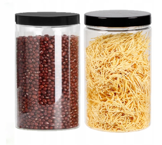 

Słoik Plastikowy 1250ML Na Makaron Żywność 2SZTUKI