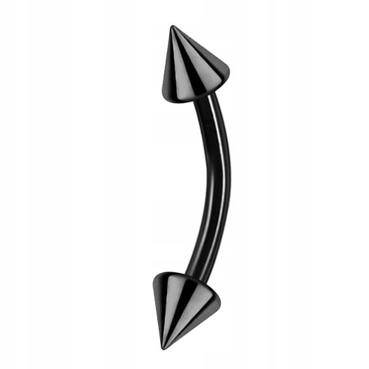 

Stalowy czarny banan ze stożkami 1,2/8/3