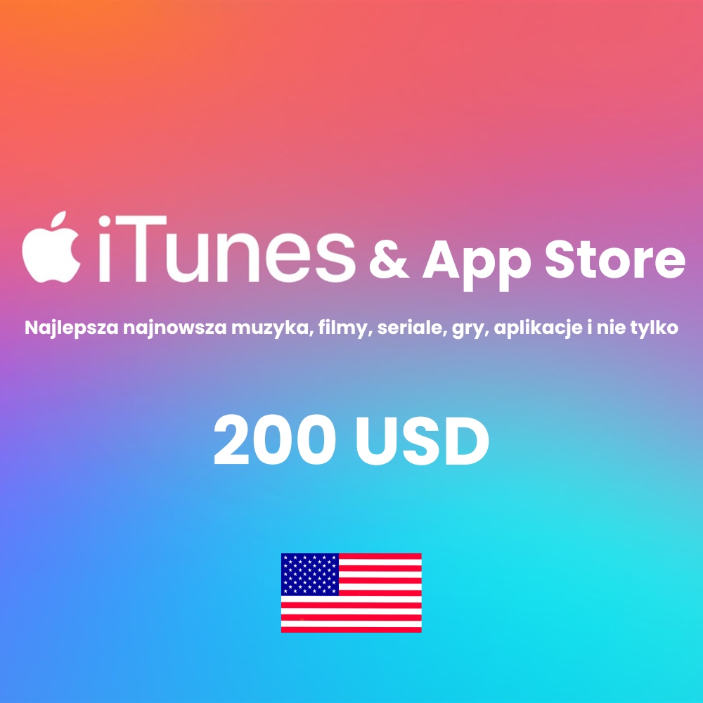 ITUNES ПОПОЛНЕНИЕ $ 200 USD APPSTORE / IPHONE / США