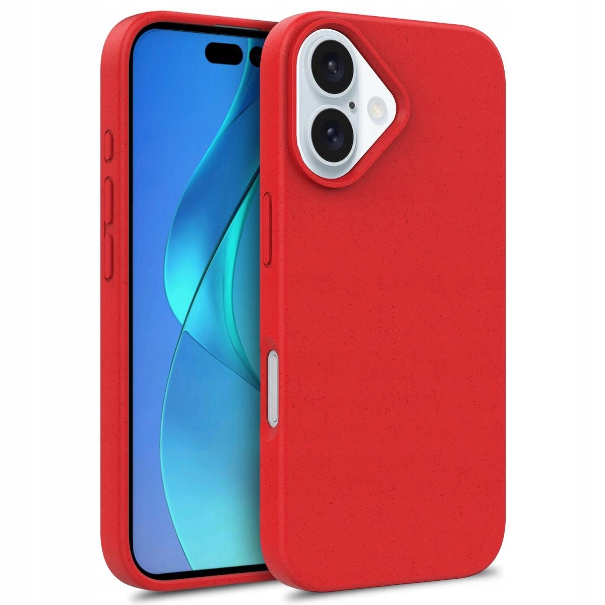 Etui Multiple Color Wheat Bran Case MagSafe na iPhone 16 czerwone Hurtel