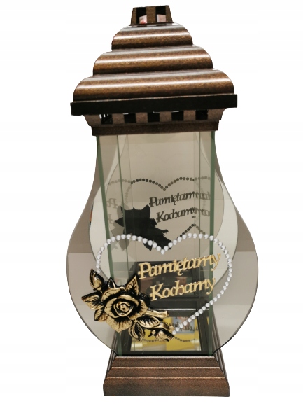 

Znicz duży 41cm z napisem Kochamy Pamiętamy R-160