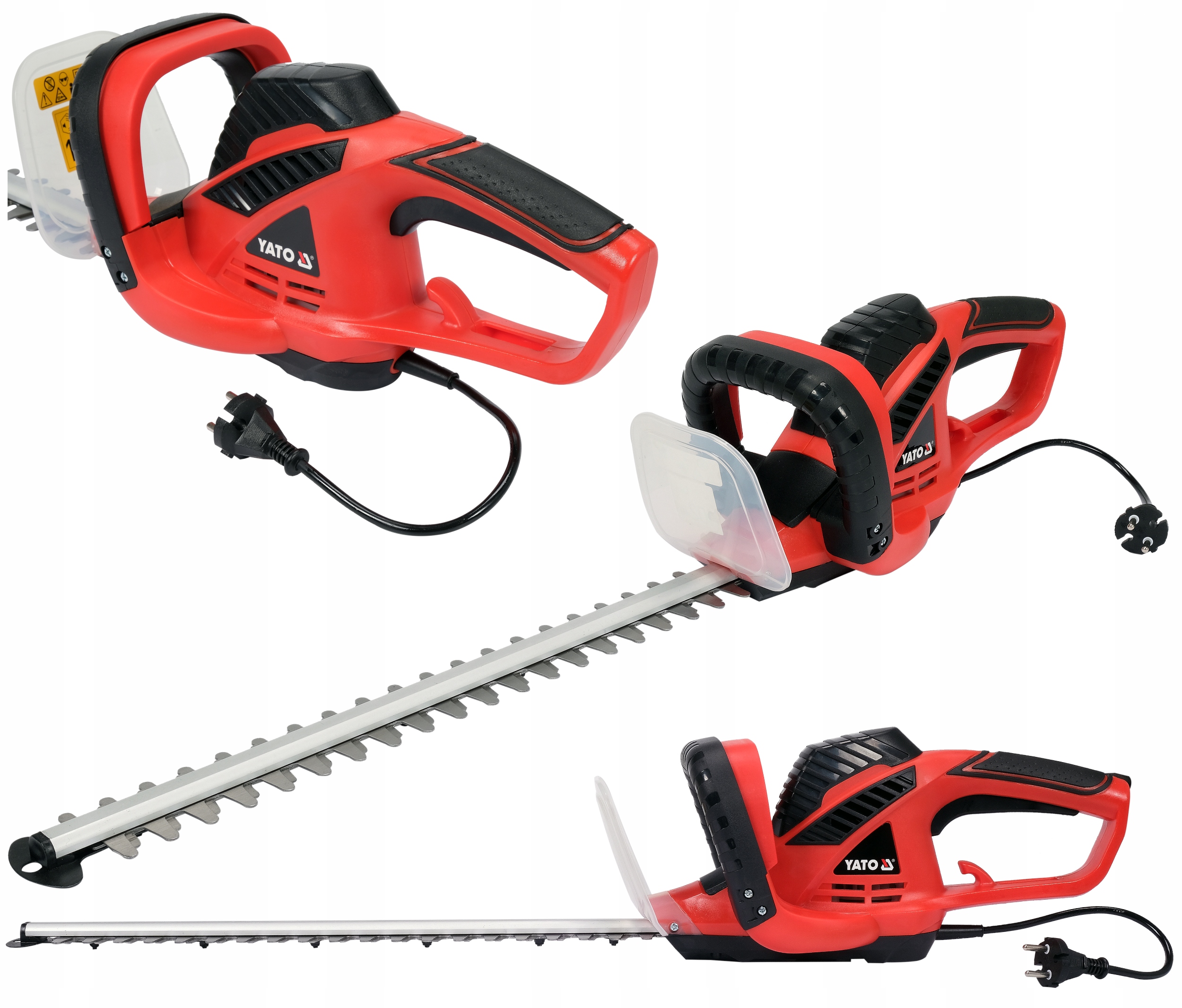 Nożyce Elektryczne 600W 51cm Do Przycinania Żywopłotu Krzewów Gałązek Yato