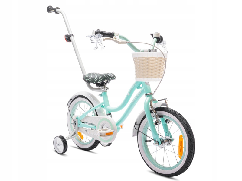 Rower dziecięcy Sun Baby Heart Bike 14 cali dla dziewczynki Miętowy