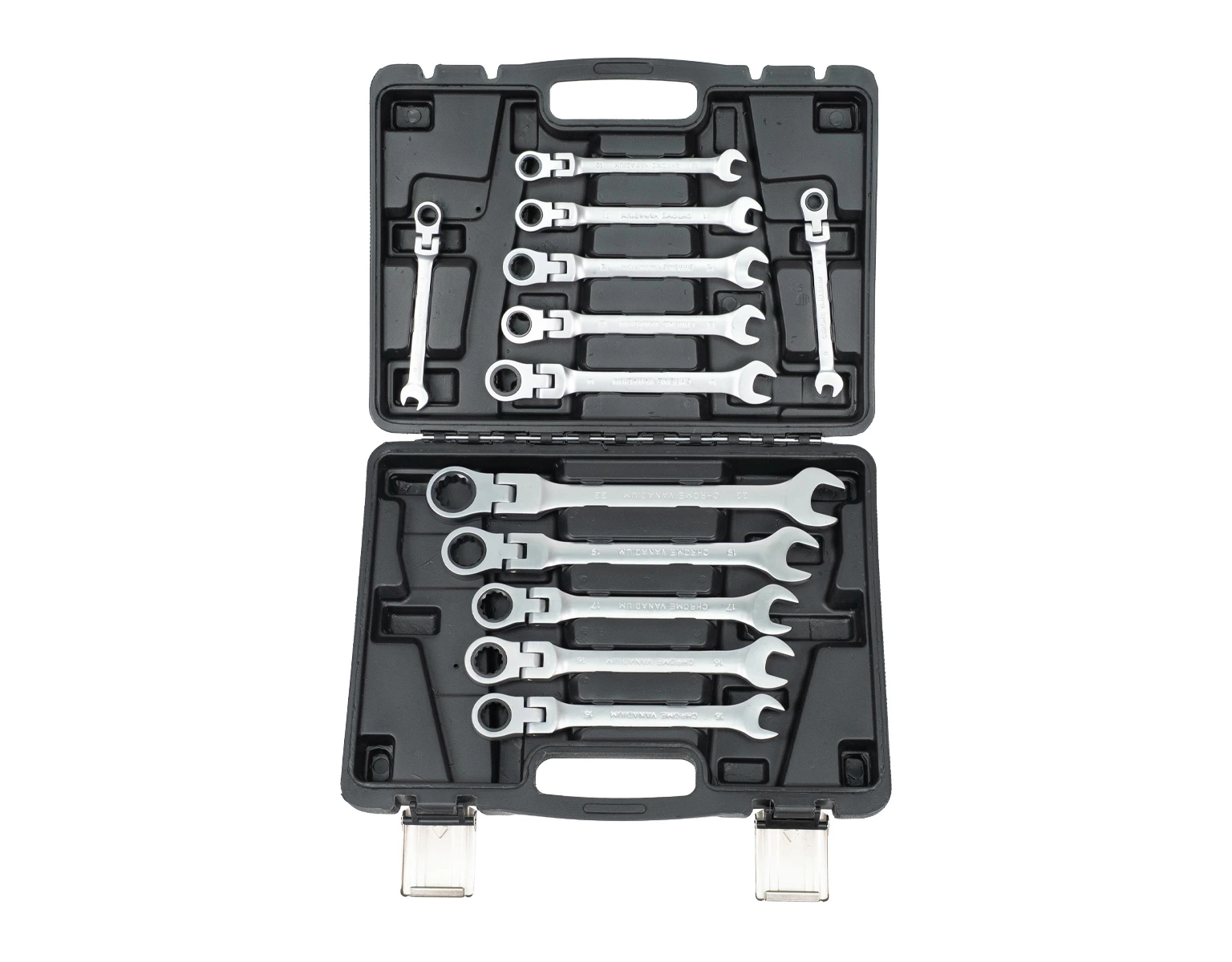 Matabro MB-WRE02, Sada očkoplochých ráčnových klíčů s kloubem 8-22 mm