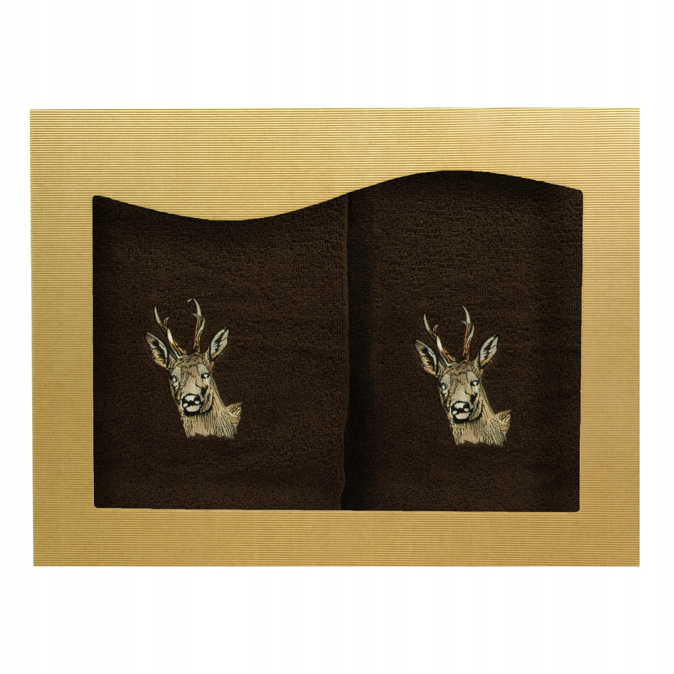 Sada bavlnených uterákov v darčekovej krabičke s loveckým vyšívaním