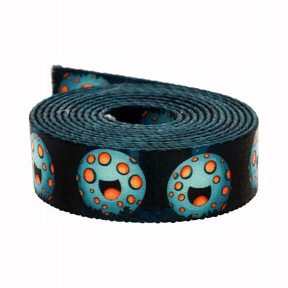 Popruh s potiskem Sublimace Cosmic Smile 48 m hladká 1,3 mm 20 mm