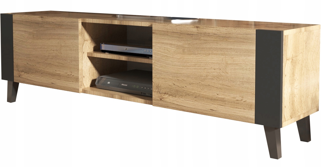 

Komoda półka Szafka Rtv Loft Retro 160cm dąb wotan