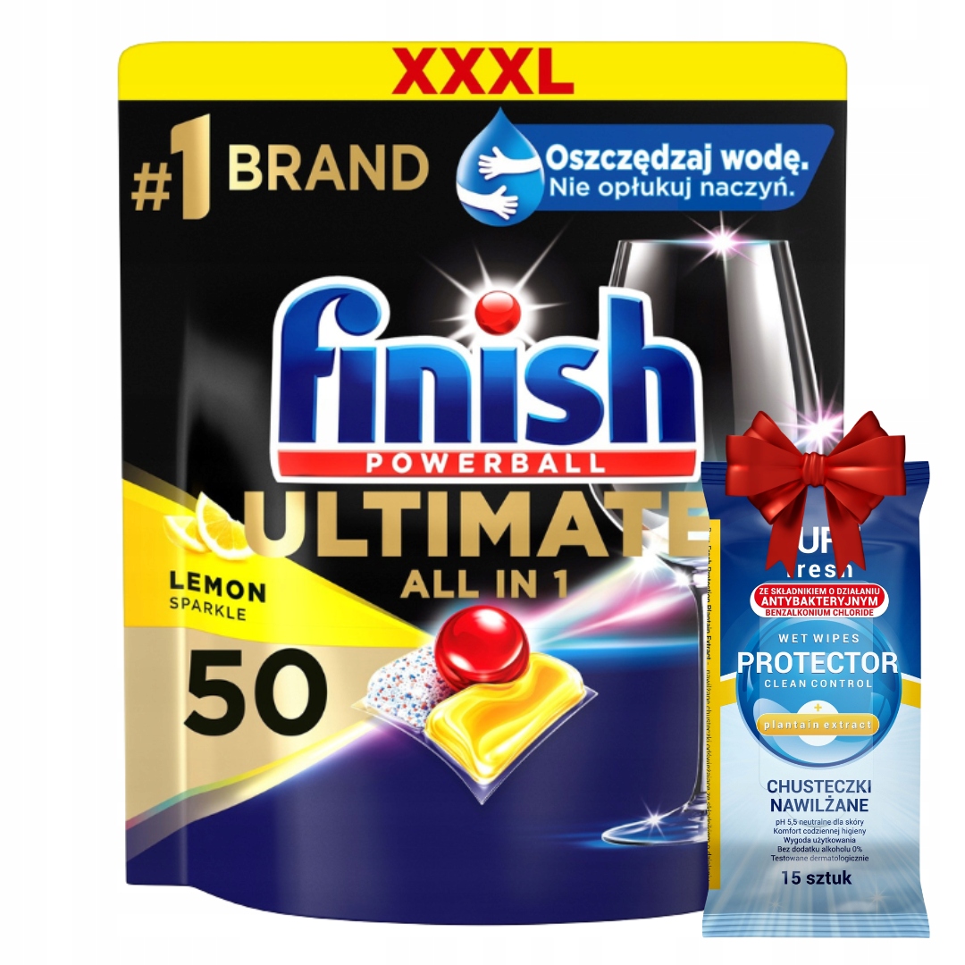 Finish Ultimate Lemon Kapsle do myčky nádobí 50 Dárek
