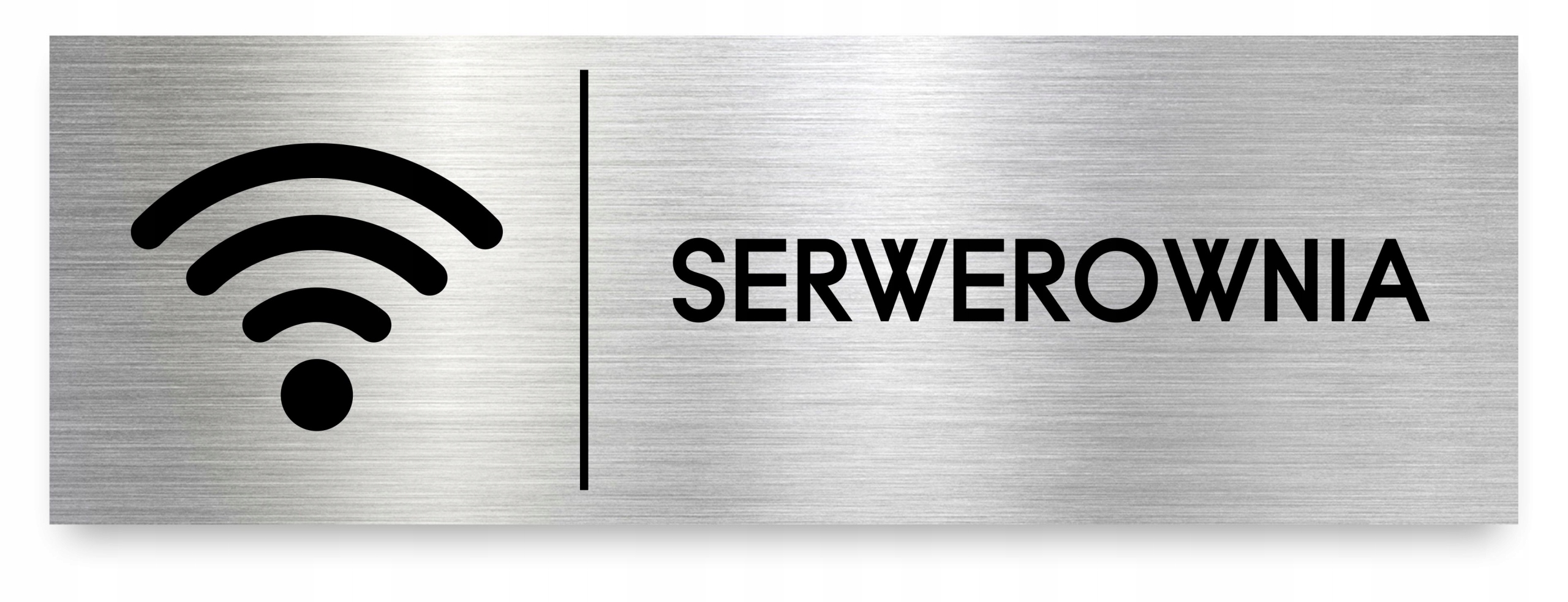 

Tabliczka Serwerownia 30x10 cm Dibond