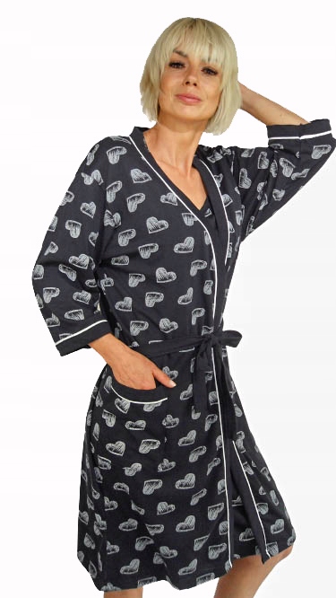 SZLAFROK miękki CIEPŁY podomka ______ BAWEŁNA __ L Długość inna