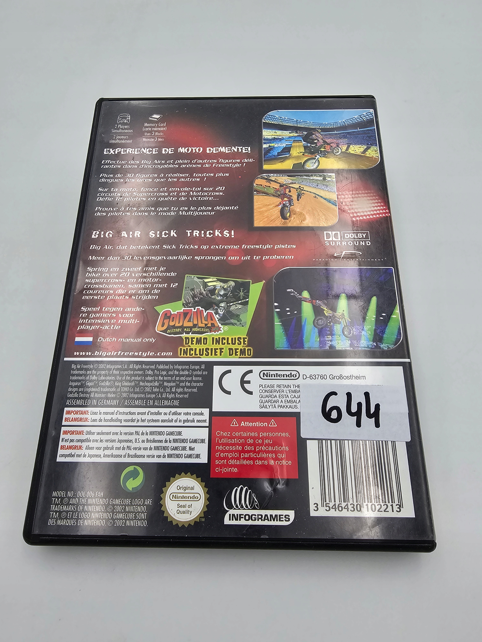 NINTENDO GAMECUBE BIG AIR FREESTYLE EAN (GTIN) 3546430102213