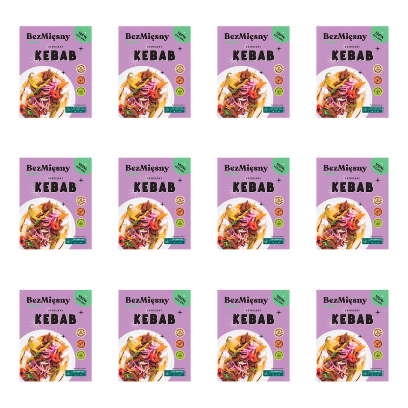 Bezmięsny kebab 160 g Bezmięsny X12