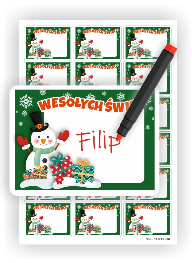 

Naklejki Świąteczne na prezenty (18 szt.)