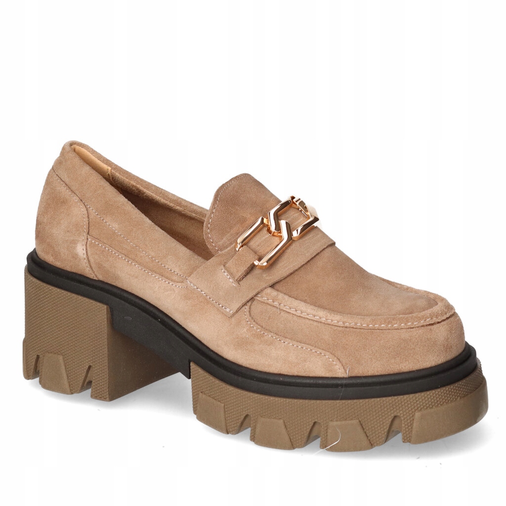 Mokasíny Lemar 20114 W.Taupe+ Zlato 37