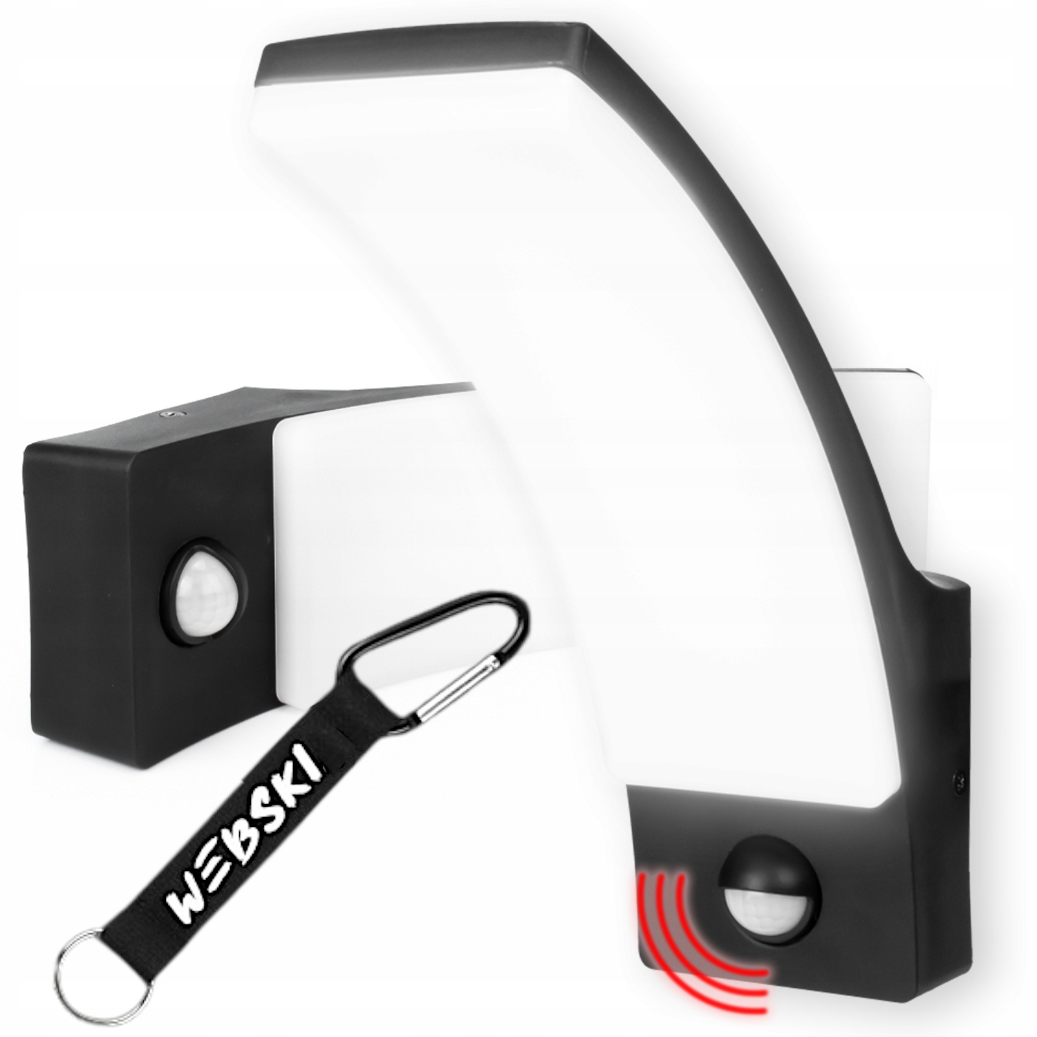 Nástěnná fasádní Led lampa s senzorem pohybu soumraku 12W IP65