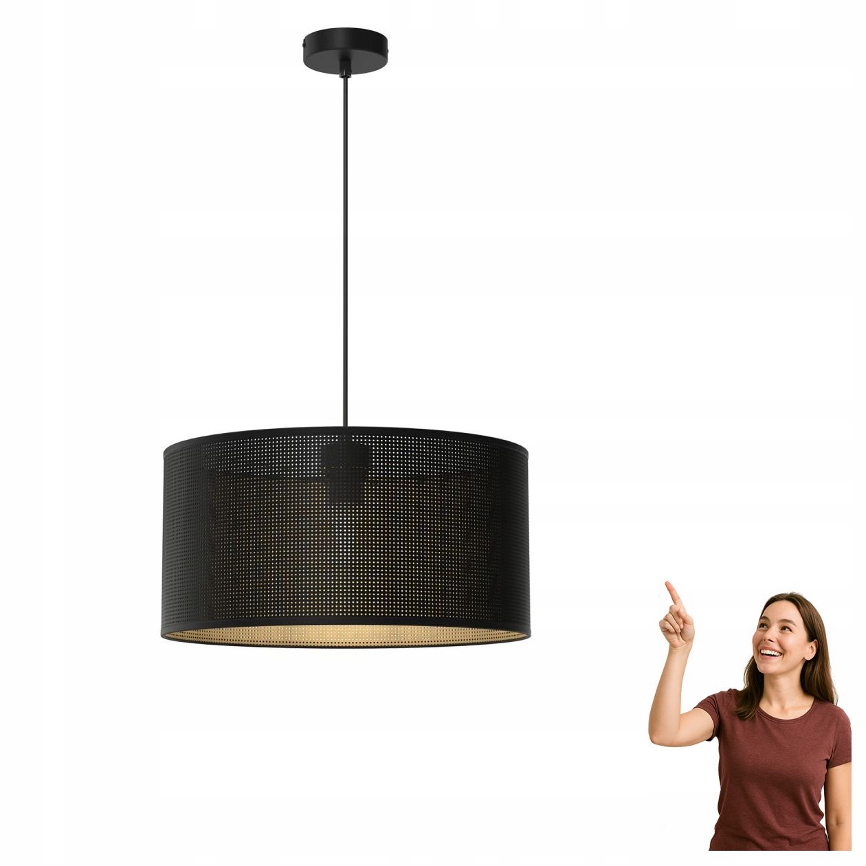 Závesná lampa s prelamovaným vzorom Loft Shade 5252 Luminex