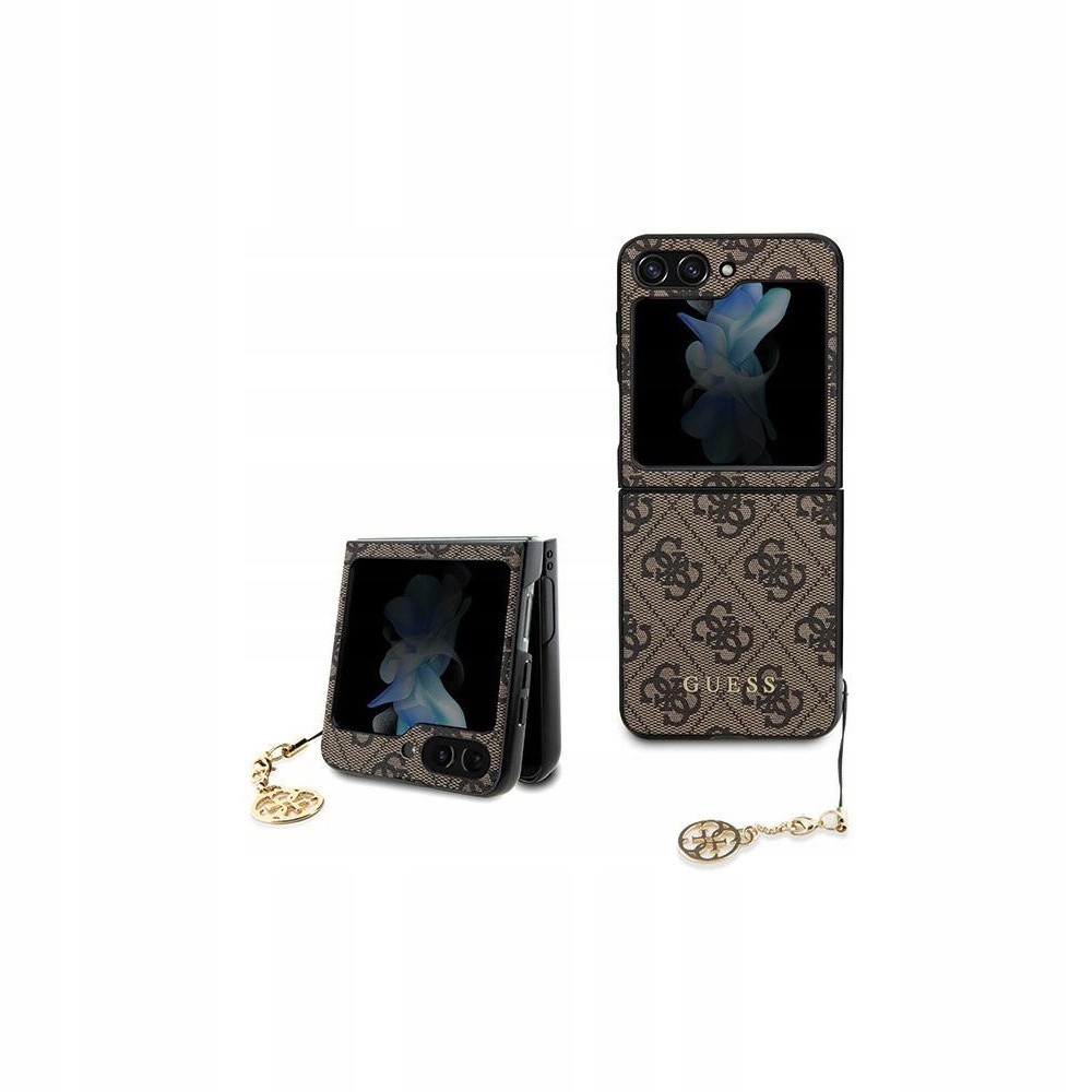 Pouzdro Guess pro Samsung Z Flip5 Hardcase Charms Brow