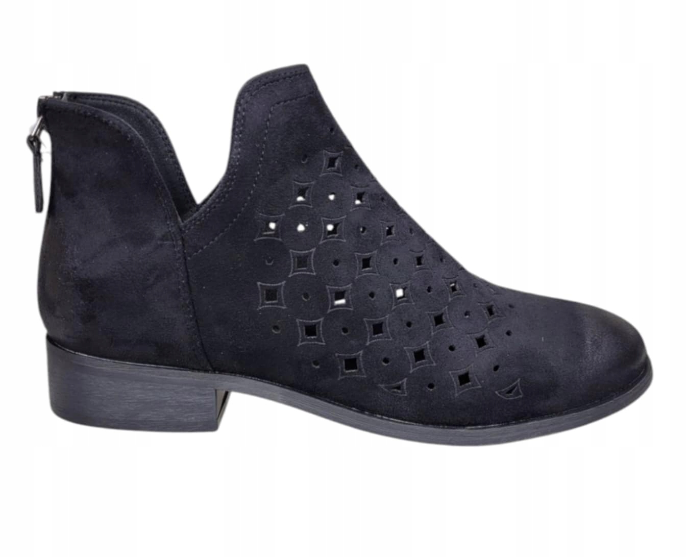 Potocki Kotníkové Boty Plochý Podpatek 25-12664BK Černé vel.38