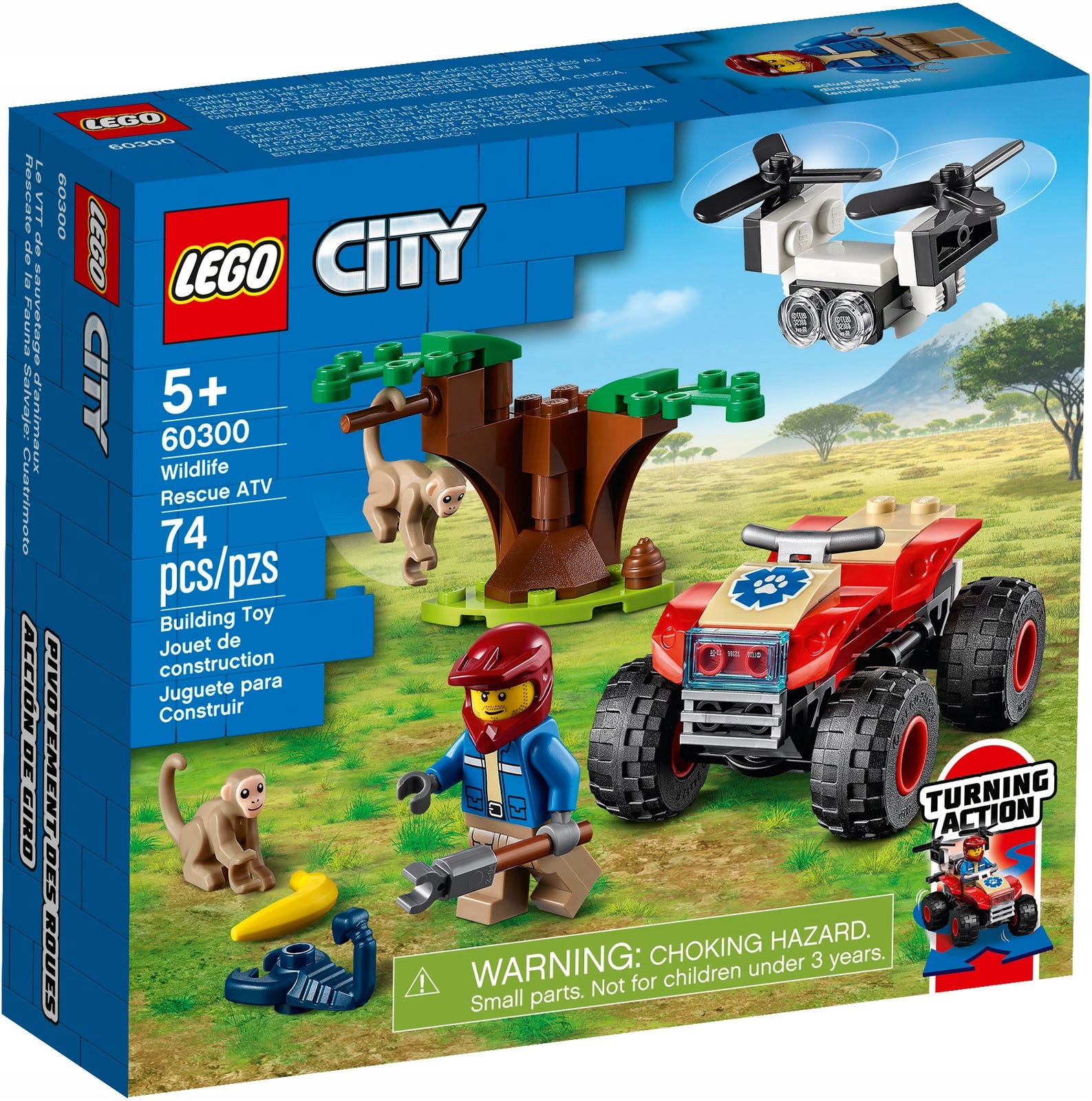 

Lego City 60300 Quad ratowników dzikich zwierząt