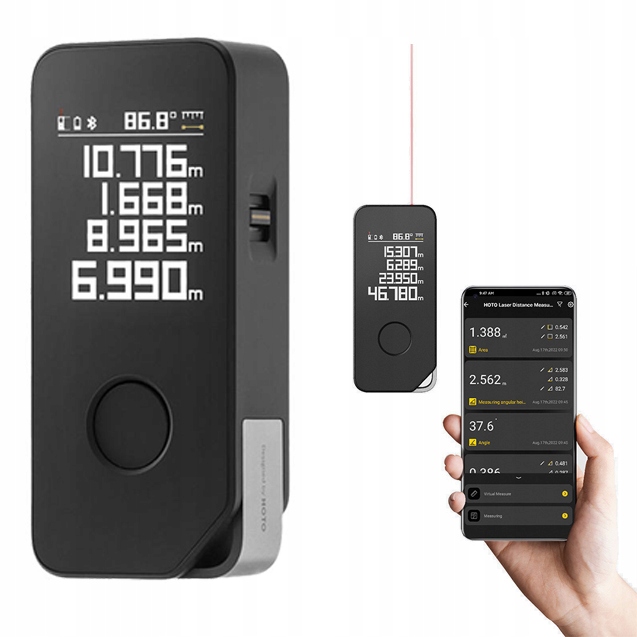 

Hoto dalmierz laserowy 50m bluetooth akumulator