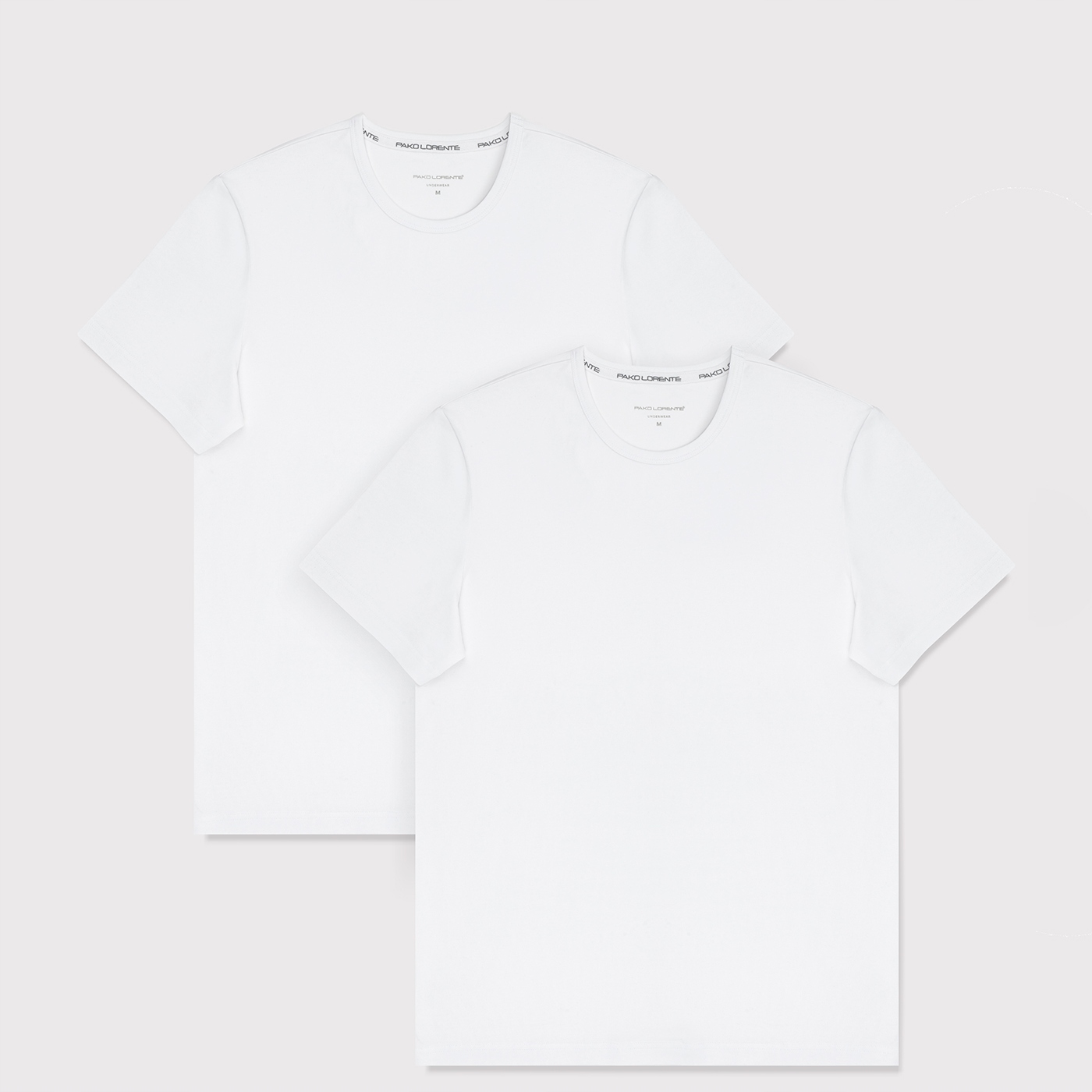 Dvojbalení bílých pánských triček Pako Lorente vel 3XL