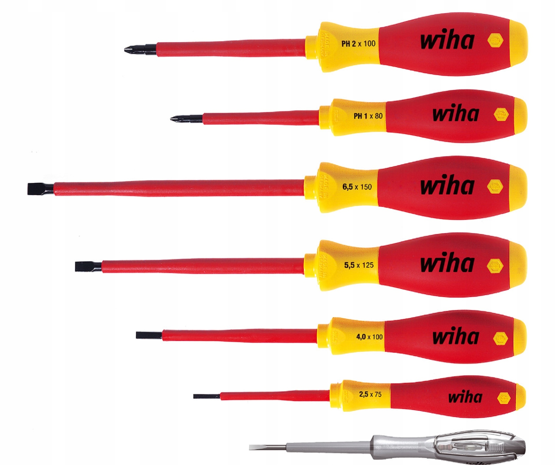 Zestaw wkrętaków izolowanych Wiha wkrętaki dla elektryka 7 szt. 00834