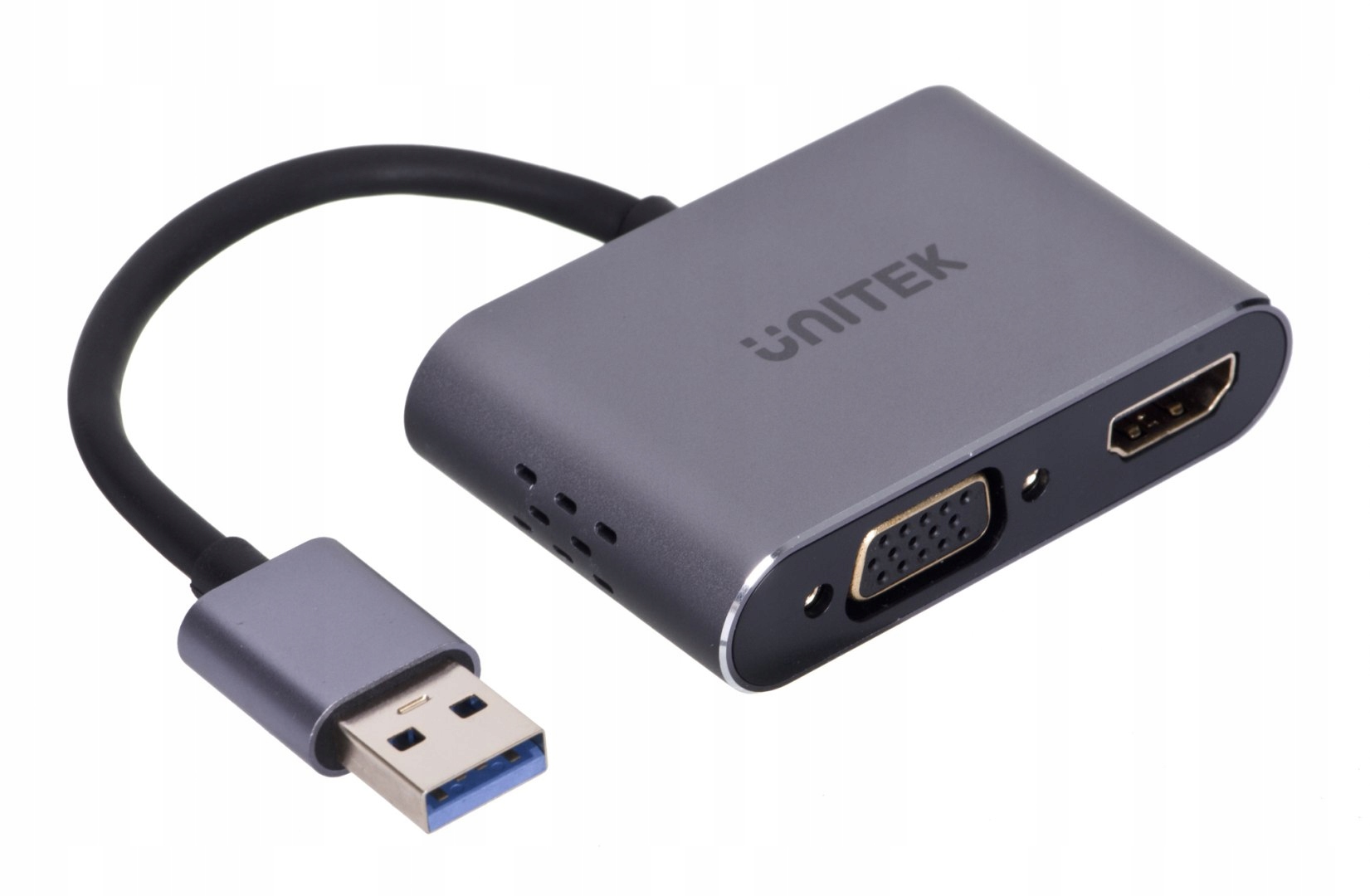 Unitek Adapter Usb-a Hdmi & Vga, Fullhd, M/f